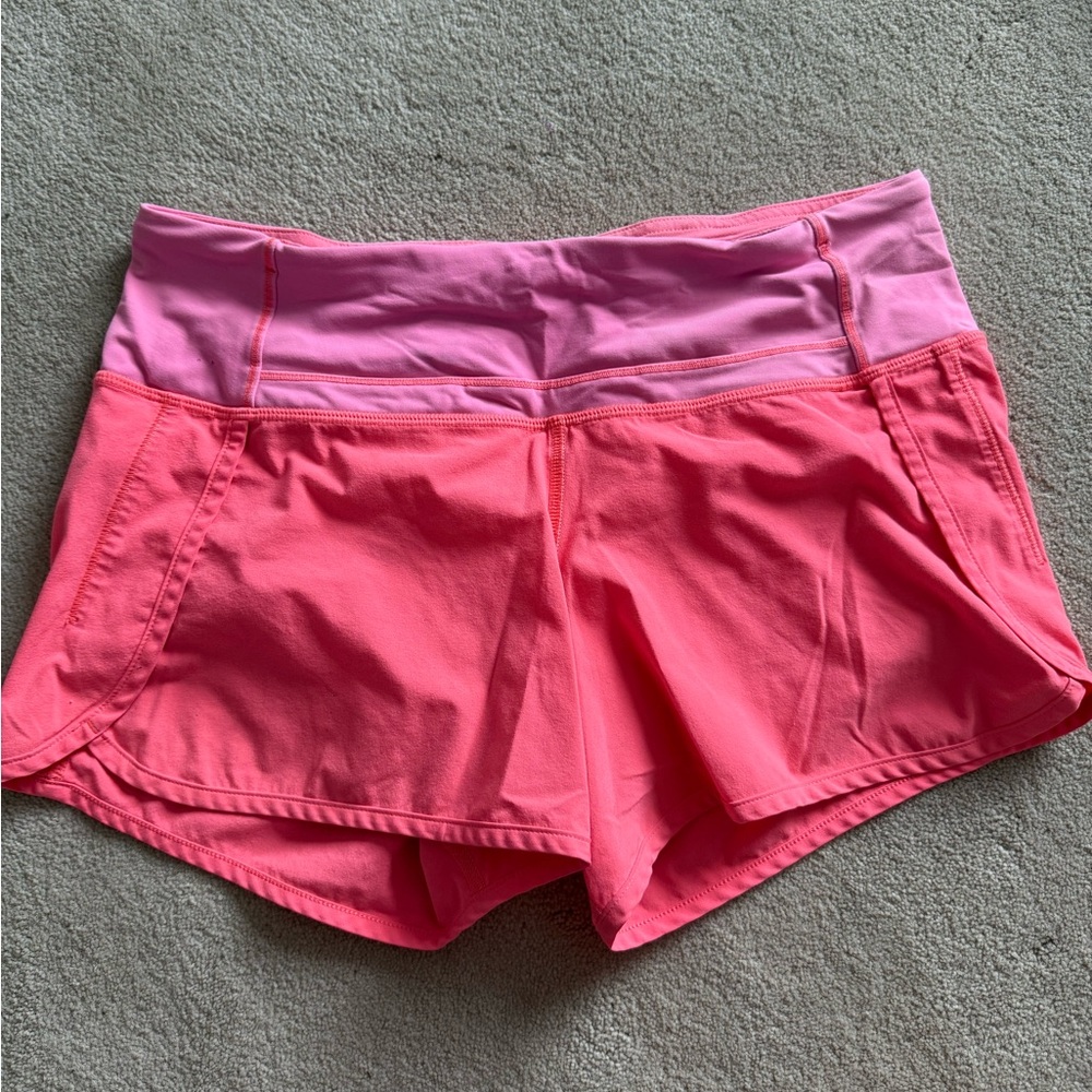 Lululemon Pink Speed Up Short 4”
